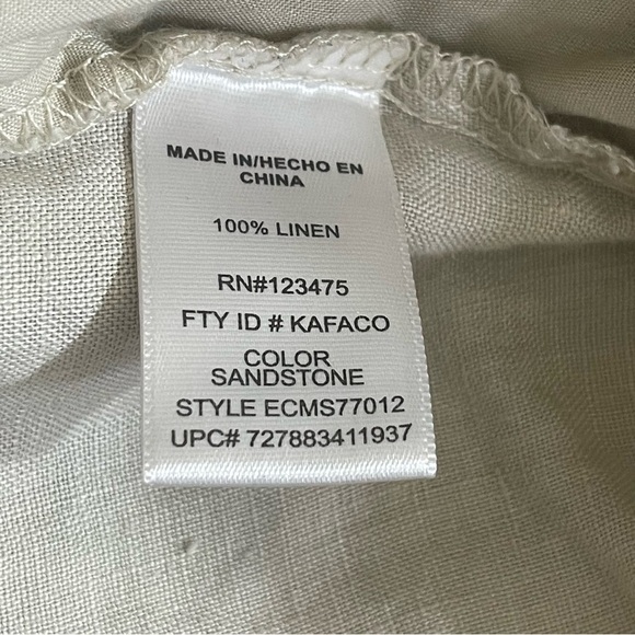 Company by Ellen Tracy Linen Pull On Shorts XXL - Picture 5 of 6